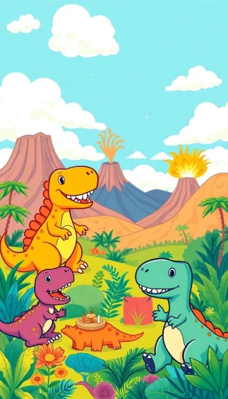 Kids Dinosaur Wallpaper