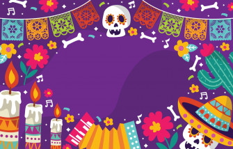 Colorful Celebration Of Dia De Los Muertos Wallpaper
