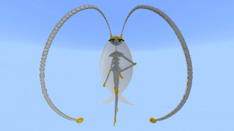 Pheromosa On Light Blue Wallpaper