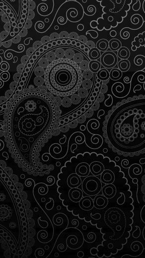 Dark Curly Pattern iPhone Wallpaper HD And