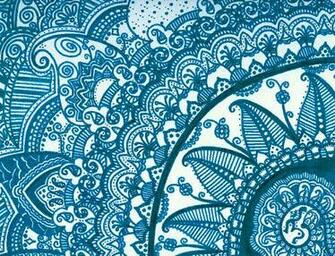 Blue Pattern On