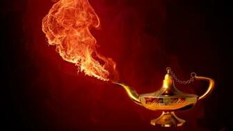 Artistic Oil Lamp Wallpaper