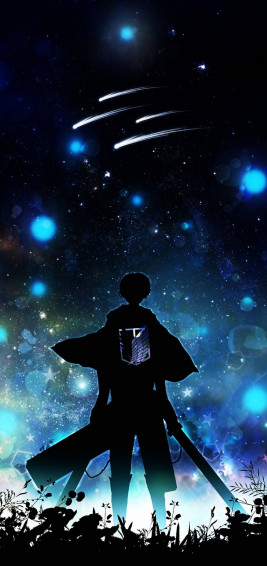 Eren Silhouette Attack On Titan iPhone Wallpaper