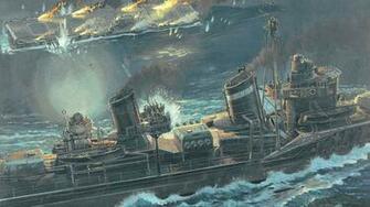 Storm And Warships Wallpaper Image Pictures