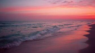 Pink Beach Wallpaper Top Background