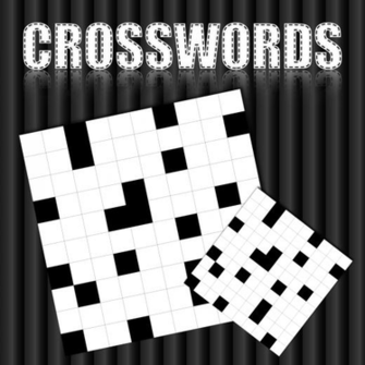 Black And White Crossword Puzzles Background With Mirror
