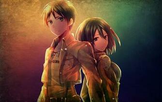Mikasa And Eren Attack On Titan Wallpaper