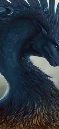 Dragon Feathers Art Picture iPhone Xs Max Wallpaper