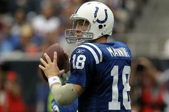 Manning Quarterback Peyton Of The Indianapolis Colts