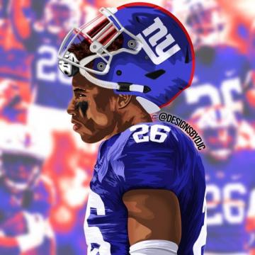 Saquon Barkley By Designsbydjc Giants Football Nfl