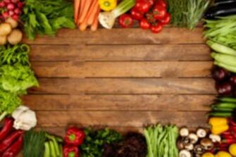 Fruit And Vegetable Background Border
