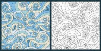 Zentangle Anti Stress Coloring For Adults Vector Image Of