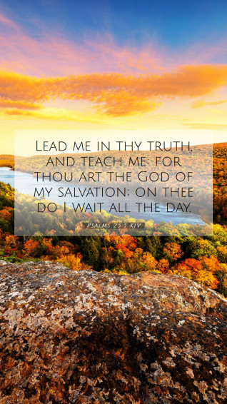 Psalms Kjv Mobile Phone Wallpaper Lead Me In Thy Truth And