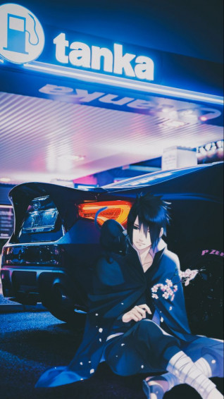 Sasuke Black Wallpaper iPhone Dark Anime