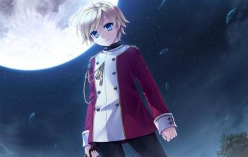Wallpaper Night The Moon Boy Hello Lady Image For Desktop
