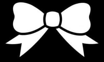 Colorable Bow Line Art Clip Wallpaper Full HD