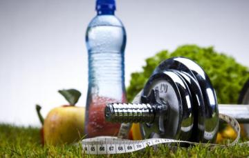 Wallpaper Water Sport Apples Bottle Fitness Dumbbell Image