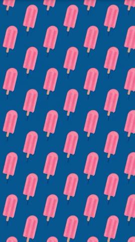 Pink Popsicles Phone Background Fruit Wallpaper Pattern