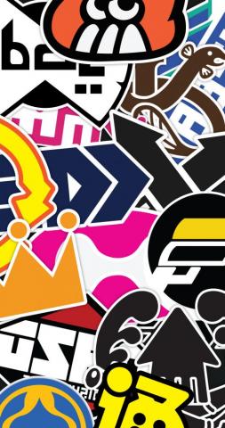 Brands Sticker Collage R Splatoon
