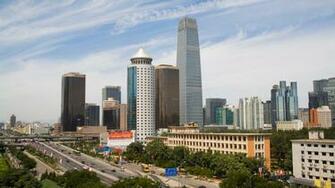 Beijing City Cbd Cityscape In China Wallpaper