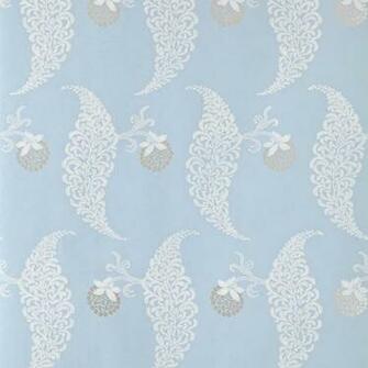 Decor Supplies Sky Blue White Metallic Silver Bp1944 Rosslyn