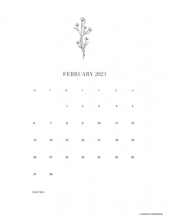 Printable February Calendars