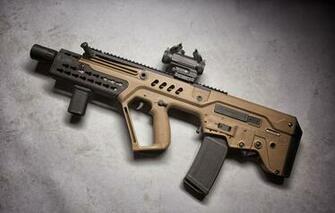 Wallpaper Background Machine Assault Rifle Tavor Image For