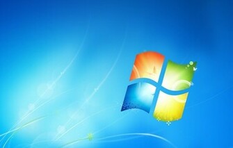 Windows Hi Tech Blue Seven Original Wallpaper