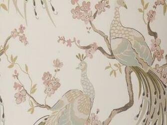 Indira Pastel Peacock Floral Wallpaper With Delivery