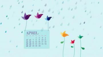 April Wallpaper Calendar Desktop