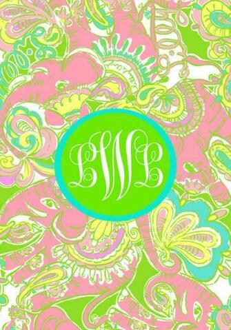 Lilly Pulitzer Wallpaper iPhone Monogram Chin