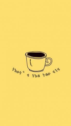 Yellow Aesthetic Tea Pastel