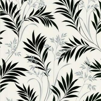 Midori White Bamboo Silhouette Wallpaper Contemporary
