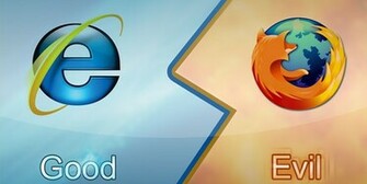 Internet Explorer Vs Firefox Wallpaper