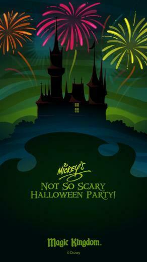 Walt Disney World Halloween Cell Phone Wallpaper Notsoscary