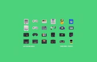 Bit Retro Game Console Wallpaper For These Devices