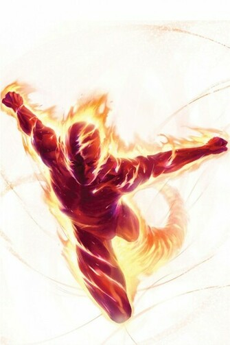 Human Torch I4 Wallpaper For iPhone