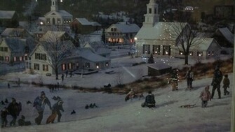 Beautiful Christmas Scene Wallpaper