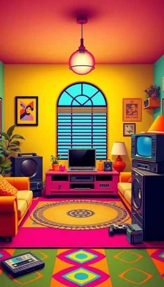90s Retro Phone Wallpaper