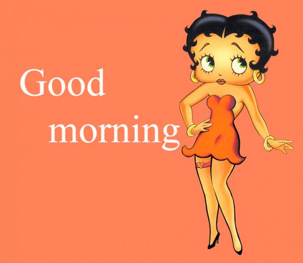 Betty Boop Good Morning Image Wallpaper Pic For Whatsapp Status