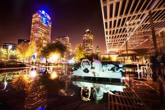 Downtown Dallas Fog Wallpaper