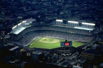 Aerial Of Wrigley Field From A Blimp During An August