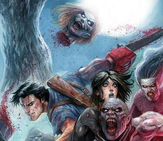 Army Of Darkness Vs Hack Slash Computer Wallpaper Desktop Background