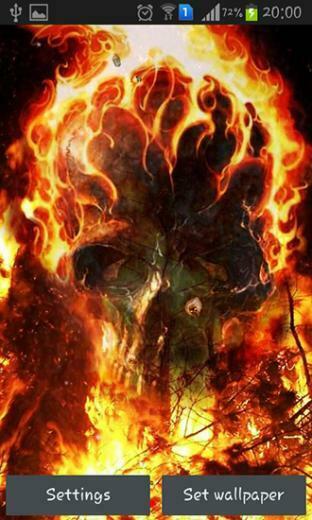 Fire Skulls Live Wallpaper For Android