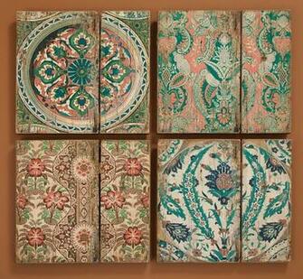 Wallpaper Patterns On Wood Have A Distressed Romantic Look Like