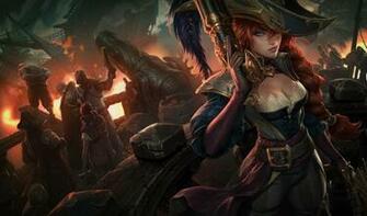 Captain Miss Fortune Skin League Of Legends Wallpaper