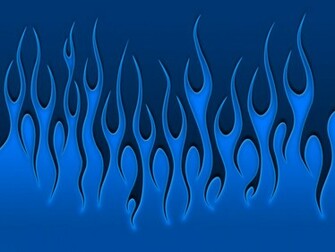 Flames Blue White Jbensch