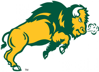 North Dakota State Bison Secondary Logo Trotting