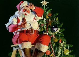 Coca Cola Santa Claus Merry Christmas Wallpaper HD