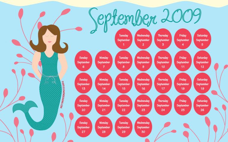 Terrific Tuesdays September Desktop Wallpaper Purple Lemon Designs